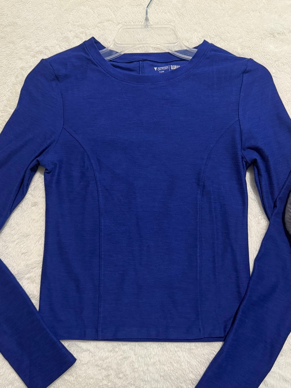 Victoria's Secret Deep Blue Long-Sleeve Crew Top